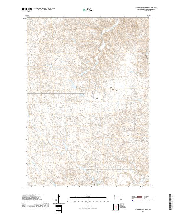 Head of Butch Creek topographic map thumbnail