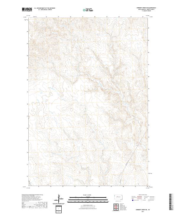 Herbert Creek NE topographic map thumbnail