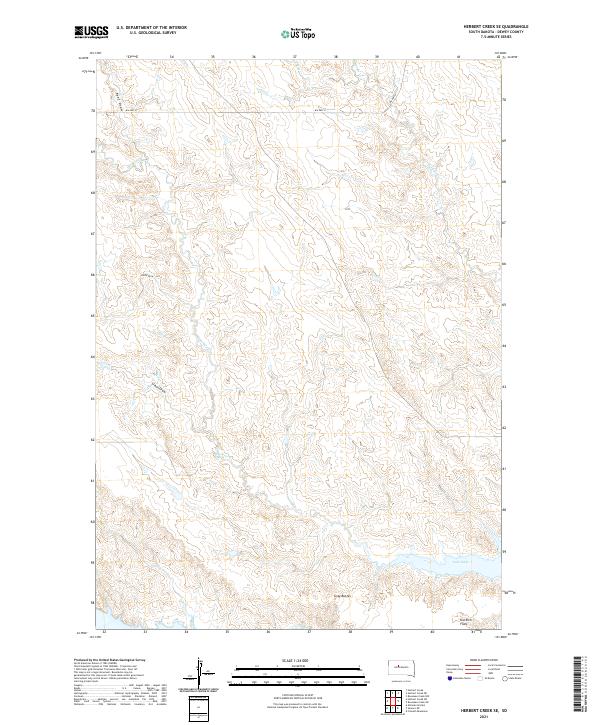 Herbert Creek SE topographic map thumbnail