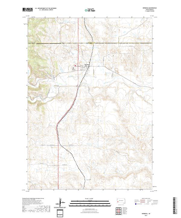 Hermosa topographic map thumbnail