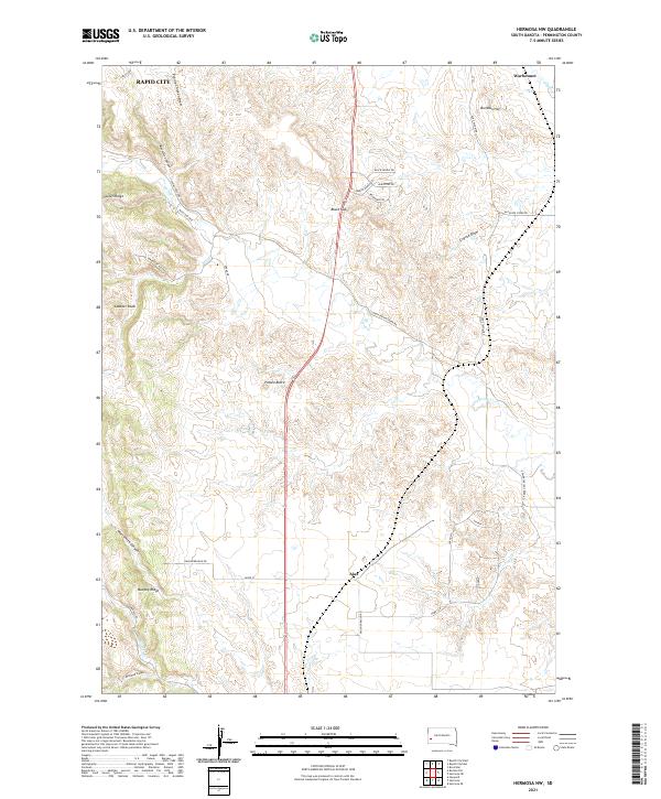 Hermosa NW topographic map thumbnail