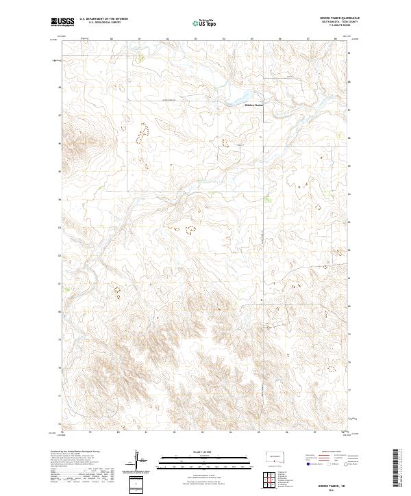 Hidden Timber topographic map thumbnail