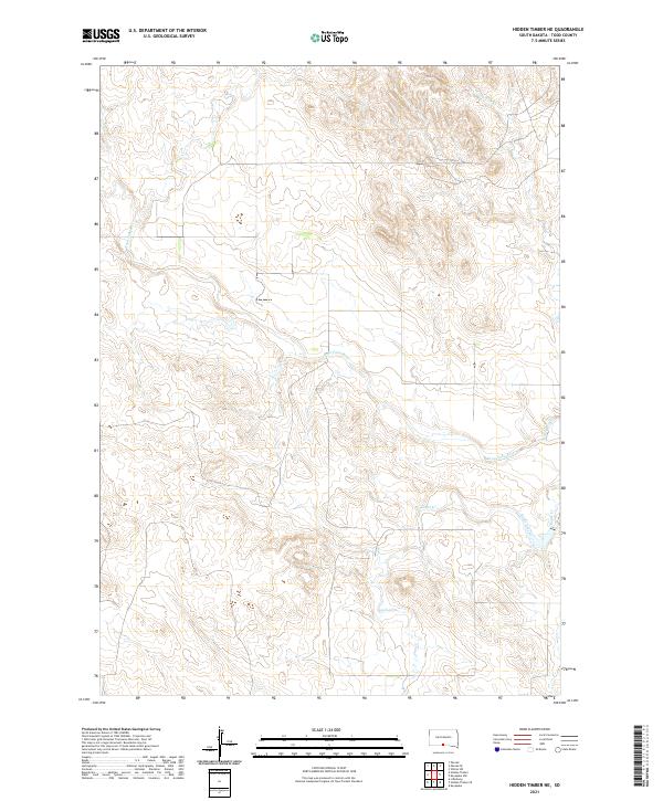Hidden Timber NE topographic map thumbnail