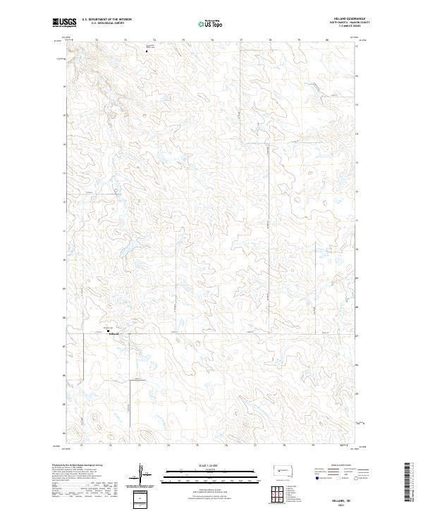 Hilland topographic map thumbnail