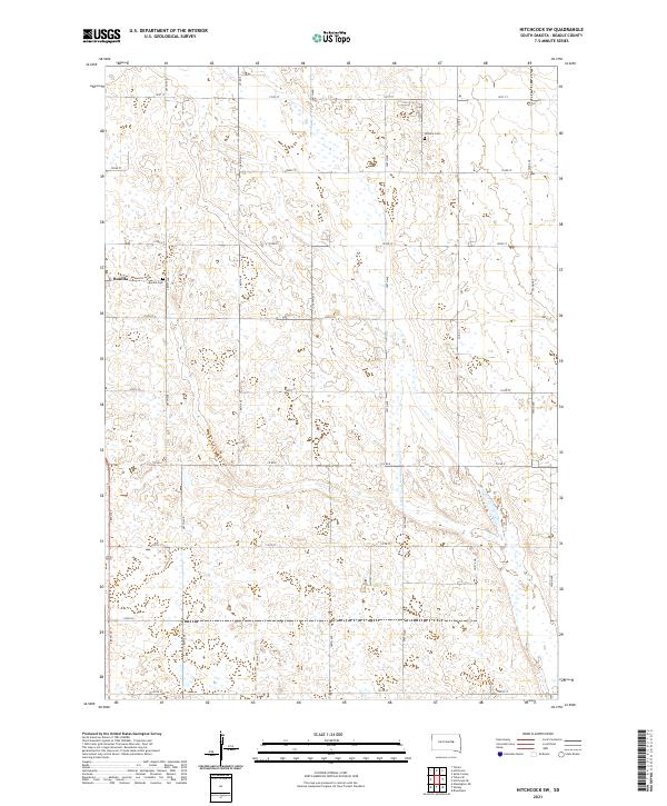 Hitchcock SW topographic map thumbnail