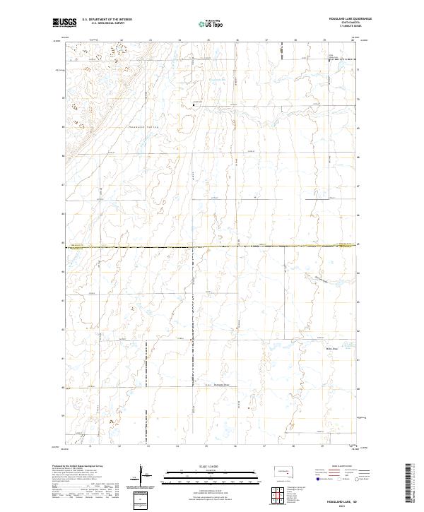 Hoagland Lake topographic map thumbnail