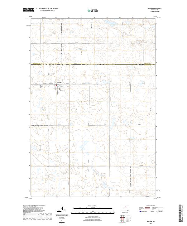 Hosmer topographic map thumbnail