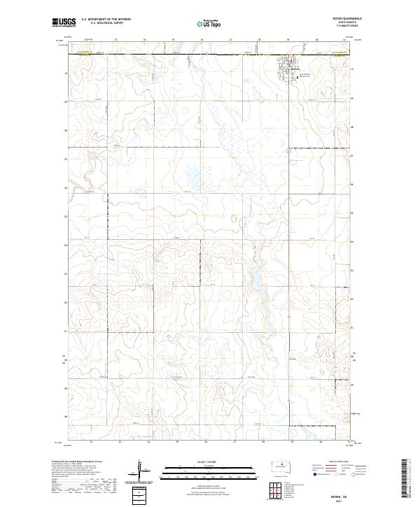 Hoven topographic map thumbnail