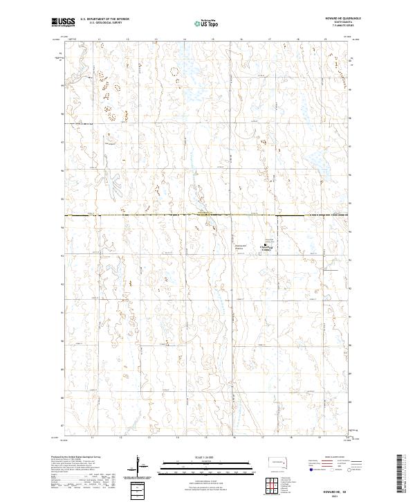 Howard NE topographic map thumbnail