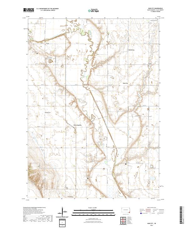 Hub City topographic map thumbnail
