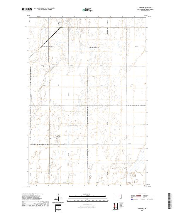 Huffton topographic map thumbnail