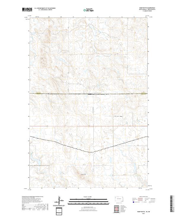 Hump Butte topographic map thumbnail