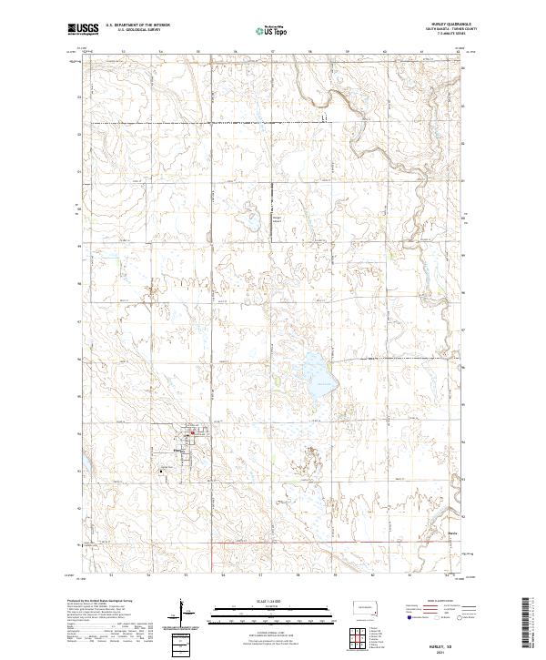 Hurley topographic map thumbnail