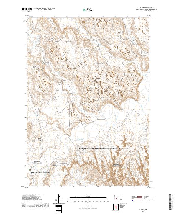 Imlay SW topographic map thumbnail