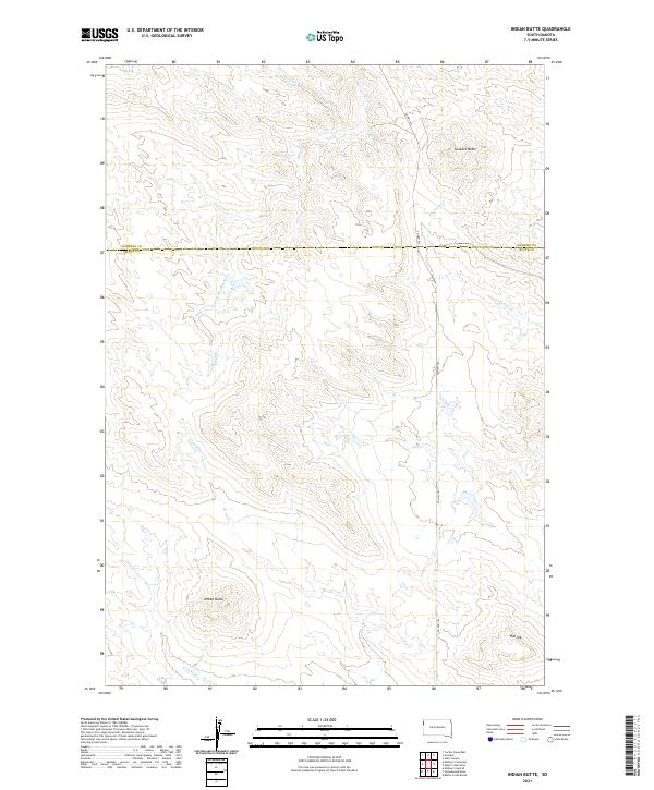 Indian Butte topographic map thumbnail