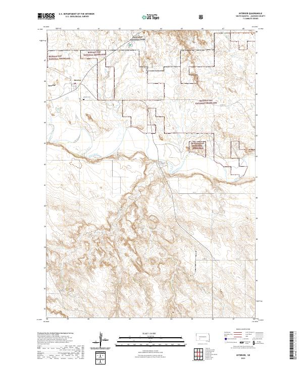 Interior topographic map thumbnail