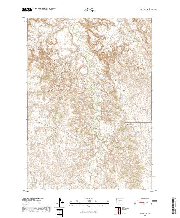 Interior SE topographic map thumbnail