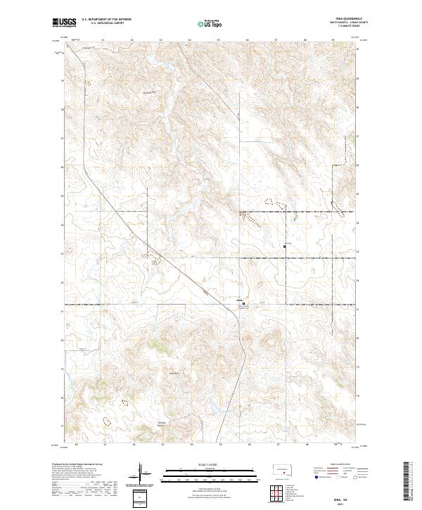 Iona topographic map thumbnail