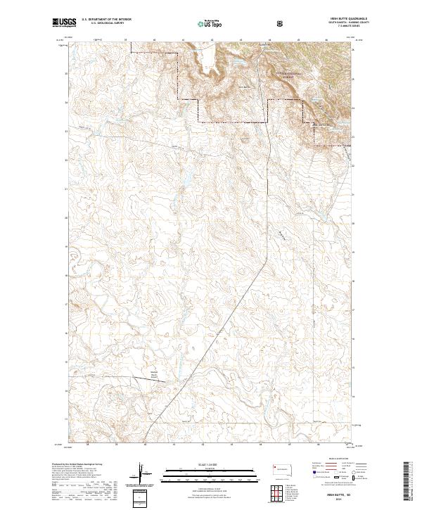 Irish Butte topographic map thumbnail