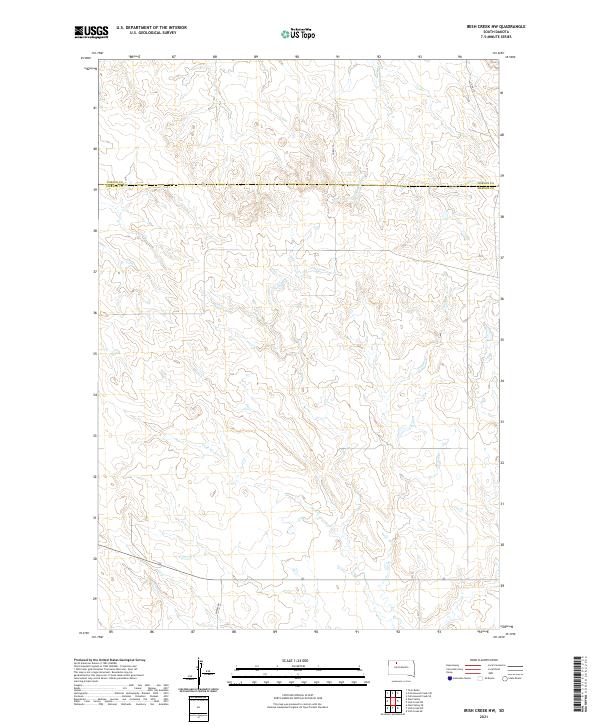Irish Creek NW topographic map thumbnail