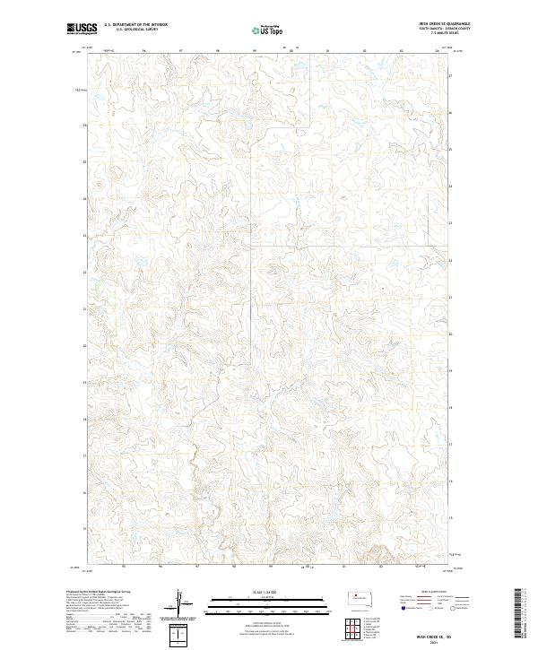 Irish Creek SE topographic map thumbnail