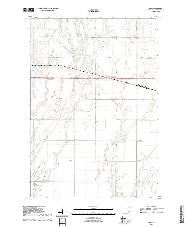 James topographic map thumbnail