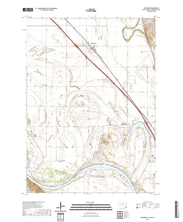 Jefferson topographic map thumbnail
