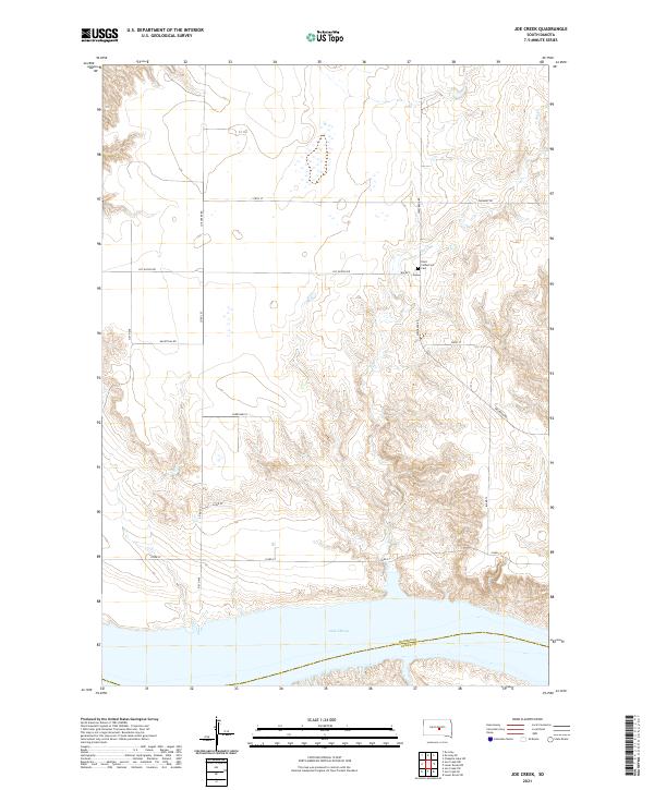 Joe Creek topographic map thumbnail