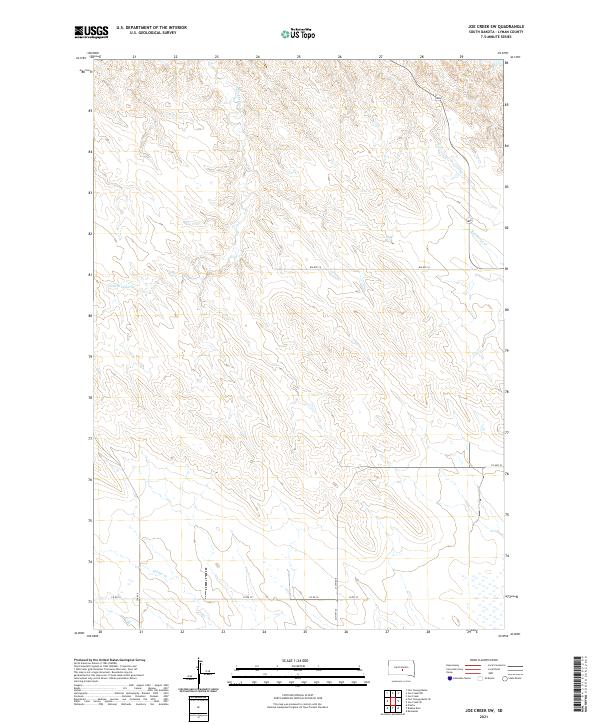 Joe Creek SW topographic map thumbnail
