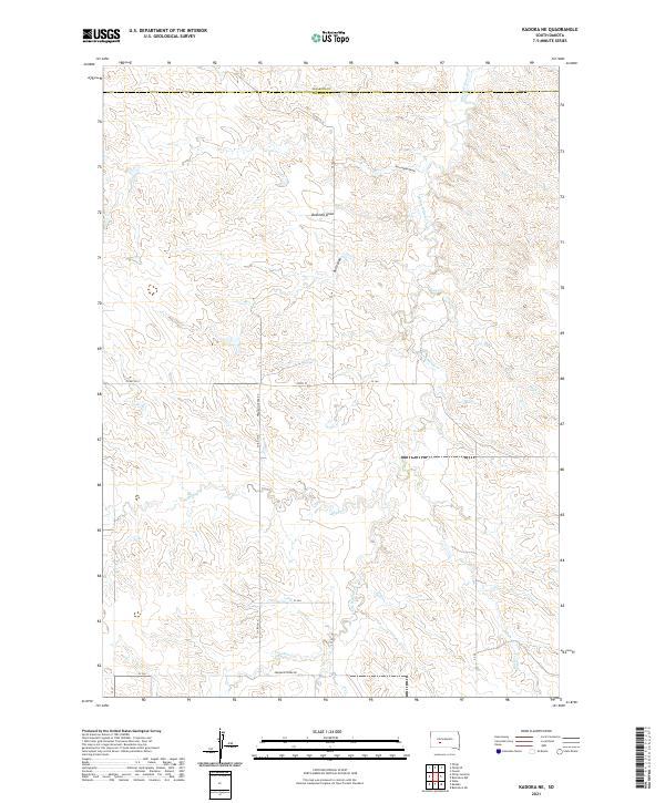 Kadoka NE topographic map thumbnail