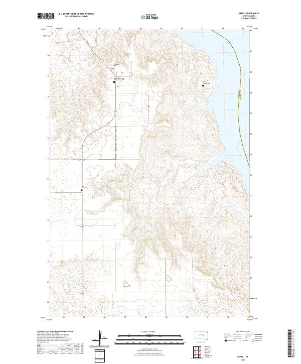 Kenel topographic map thumbnail