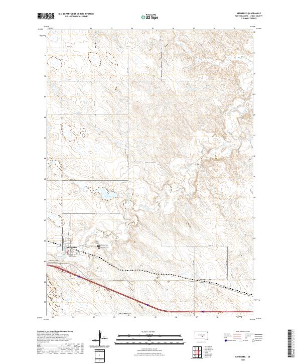 Kennebec topographic map thumbnail