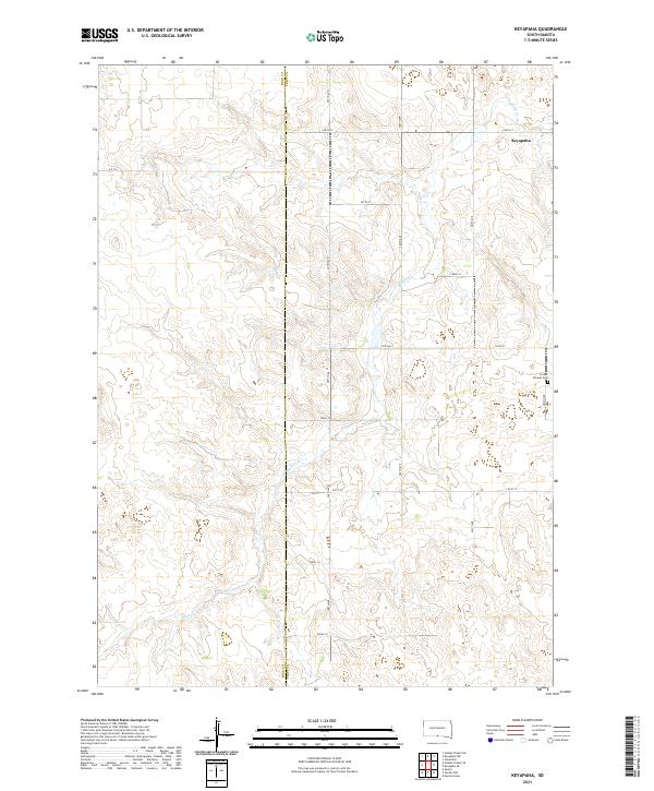 Keyapaha topographic map thumbnail