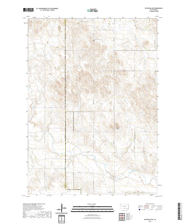 Keyapaha NW topographic map thumbnail