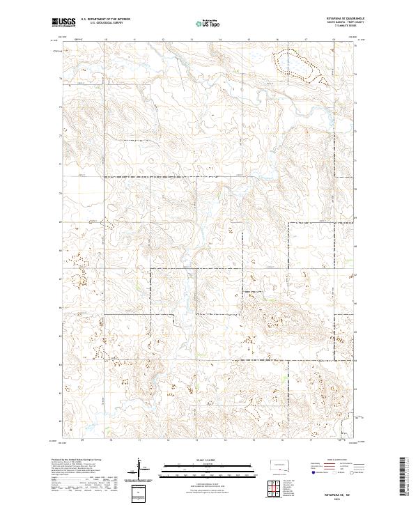 Keyapaha SE topographic map thumbnail