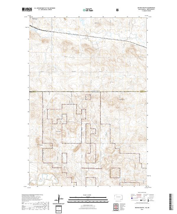 Kid Rich Butte topographic map thumbnail