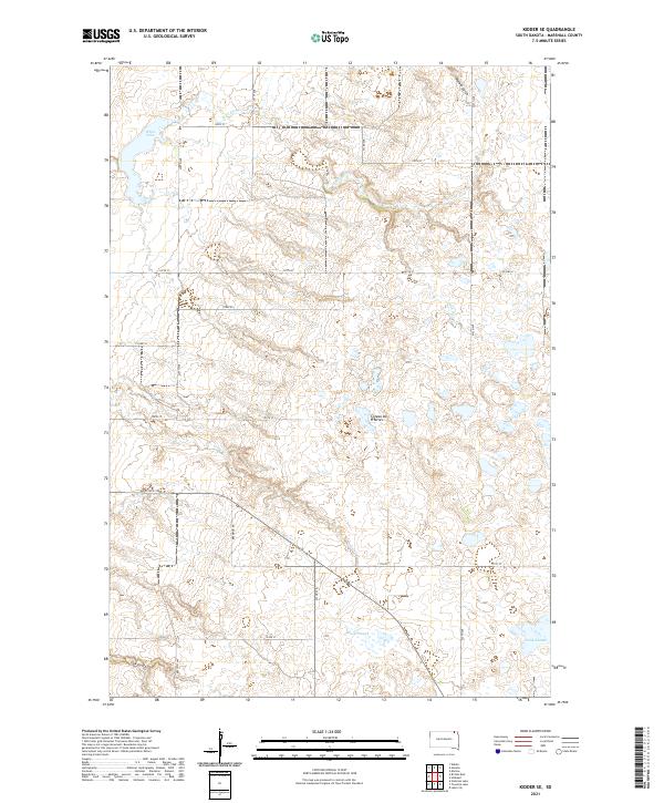Kidder SE topographic map thumbnail