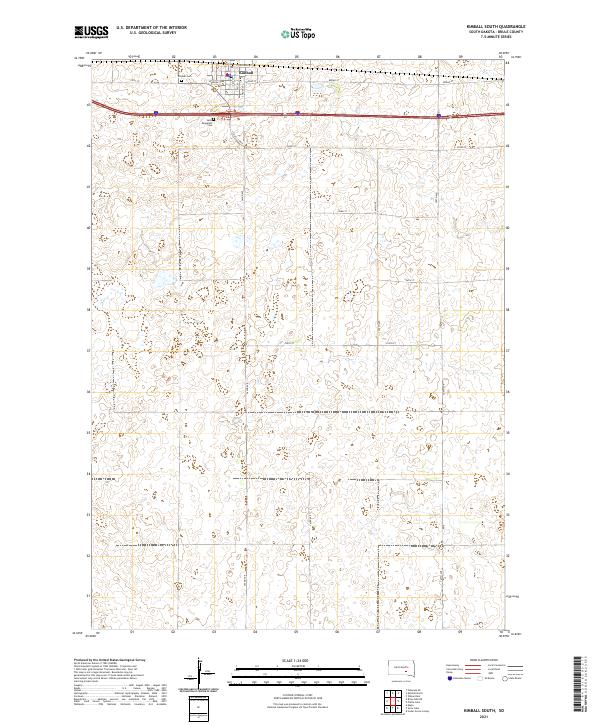 Kimball South topographic map thumbnail