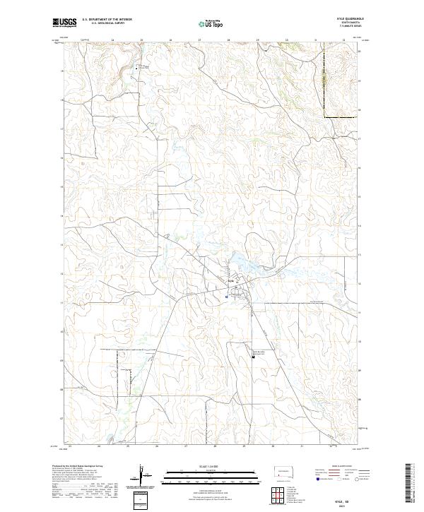 Kyle topographic map thumbnail