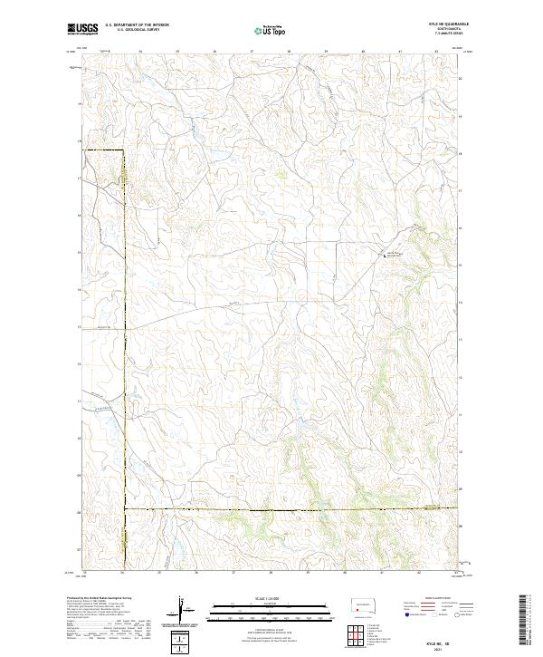 Kyle NE topographic map thumbnail