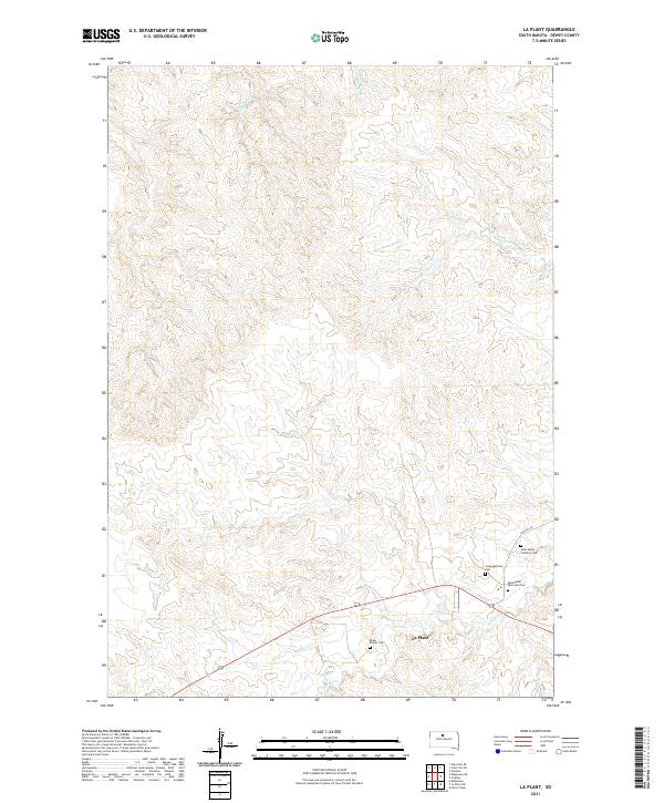 La Plant topographic map thumbnail