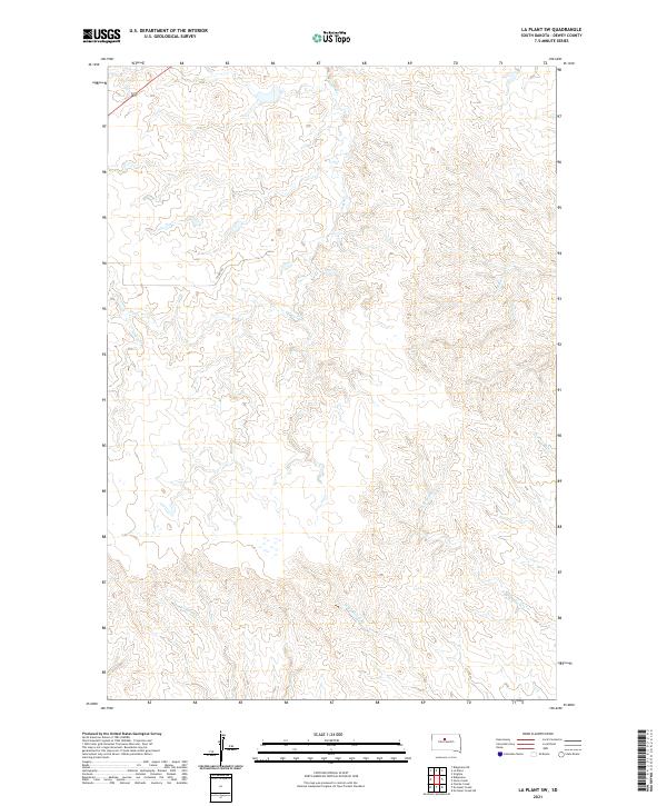 La Plant SW topographic map thumbnail