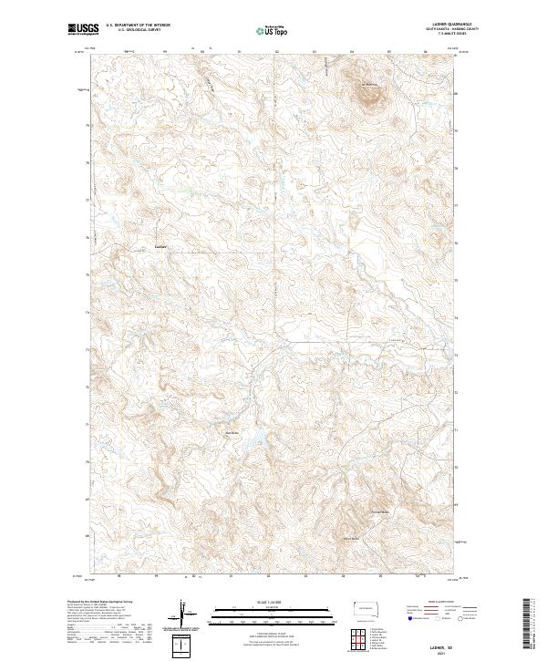 Ladner topographic map thumbnail