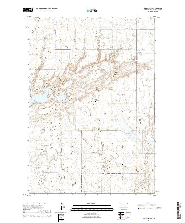 Lake Byron SE topographic map thumbnail