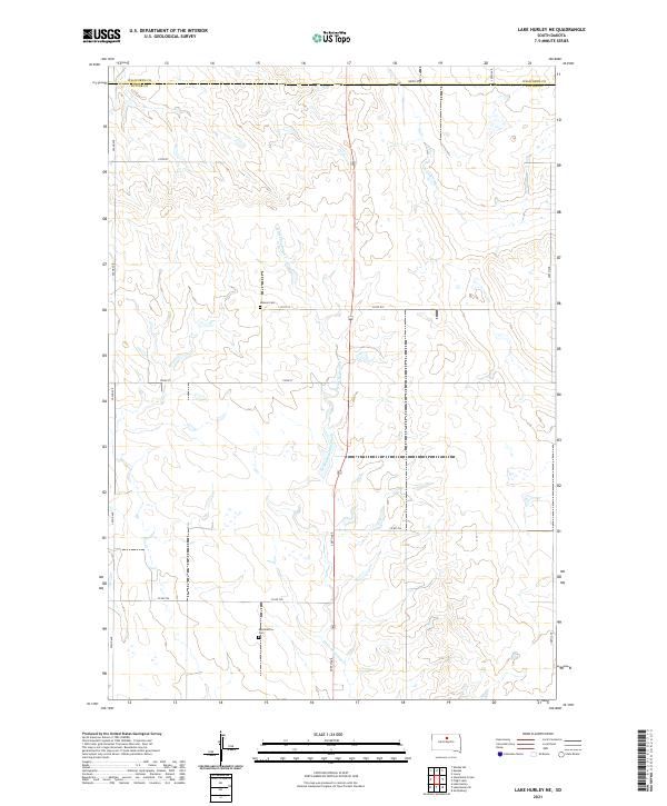 Lake Hurley NE topographic map thumbnail
