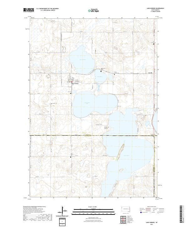 Lake Norden topographic map thumbnail