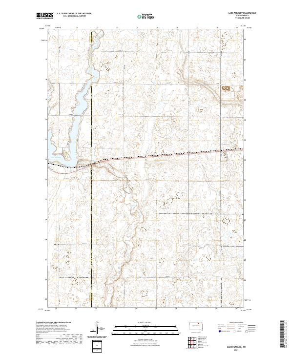 Lake Parmley topographic map thumbnail