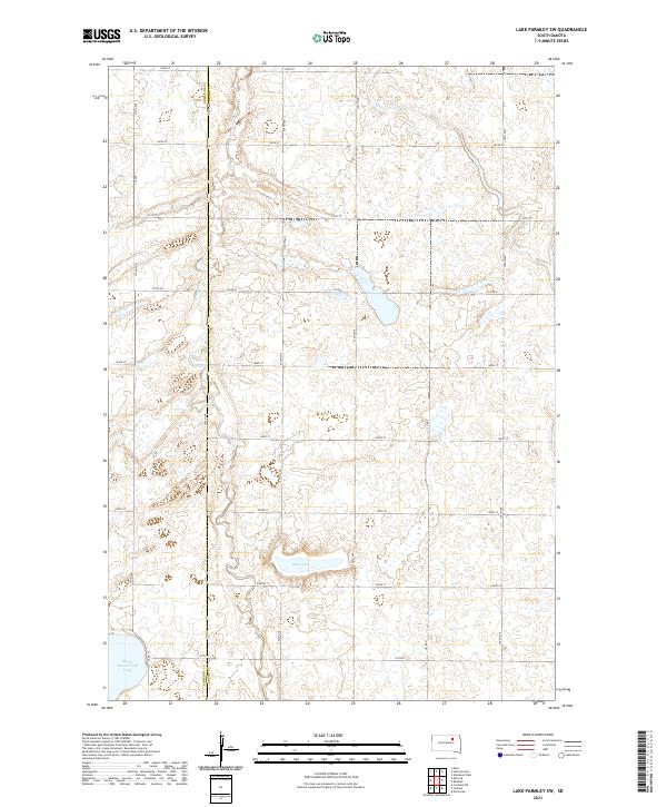 Lake Parmley SW topographic map thumbnail