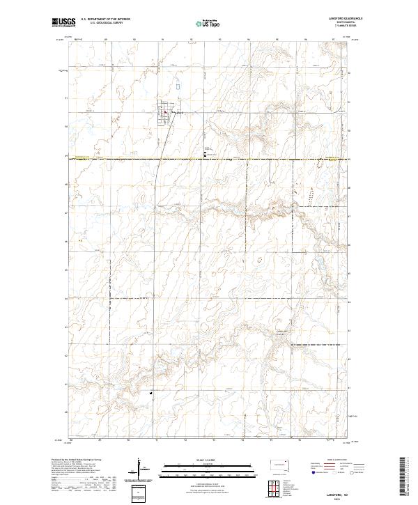 Langford topographic map thumbnail