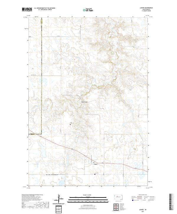 Lantry topographic map thumbnail